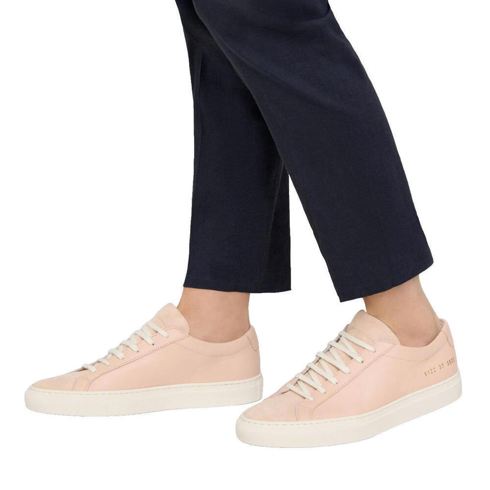 Woman by Common Projects Size 38 Blush Pink Original Achilles Low Sneaker Shoes